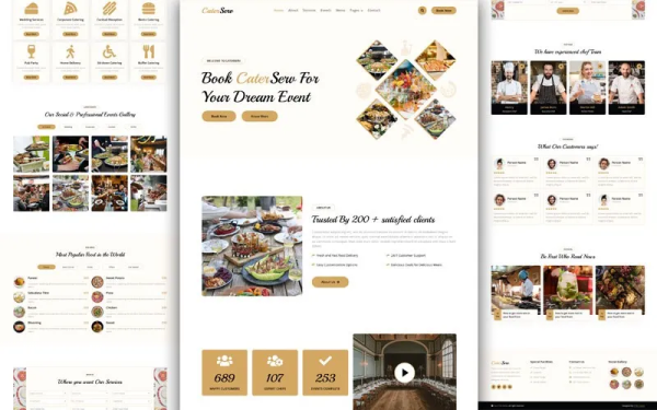 CaterServ – Catering Services Website Template