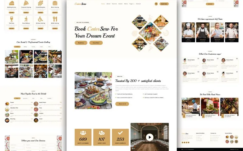 CaterServ – Catering Services Website Template