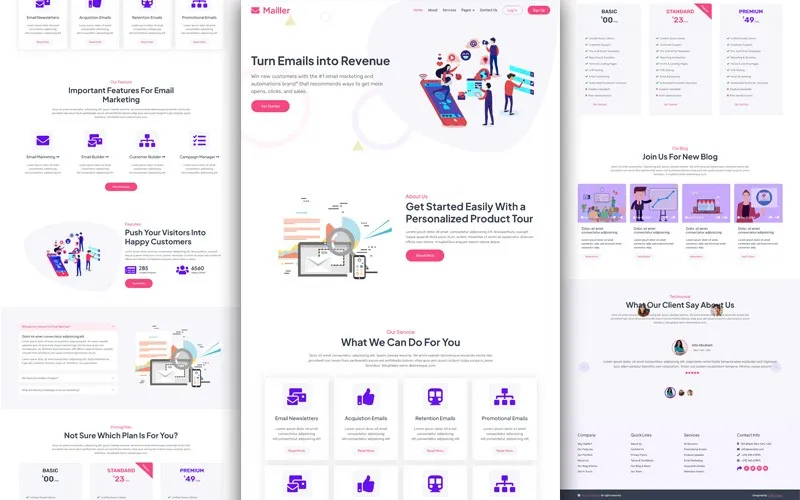 Mailler – SaaS Business Website Template