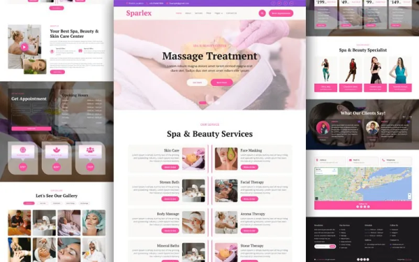 Sparlex – Beauty & Spa Website Template